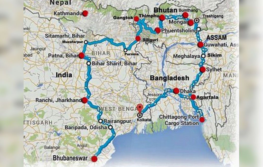 Bangladesh, Bhutan, India, Nepal (BBIN) Ready start passengers and Goods Cargo Trial Movements 6
