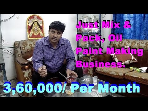 How to make Oil Paint. Oil paint Making Business Idea.Easy Business Idea.