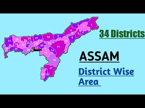 Assam District Wise Total Area