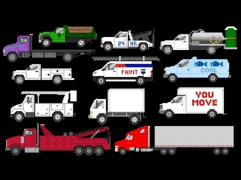 Commercial Vehicles - Trucks & Vans - The Kids' Picture Show (Fun & Educational Learning Video)