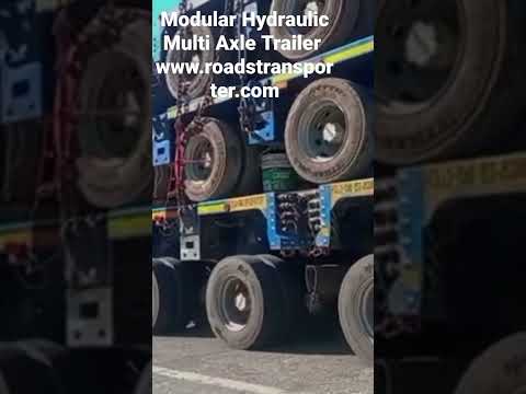 Modular Hydraulic Multi Axle Trailer Transportation