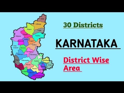 Karnataka District Wise Total Area