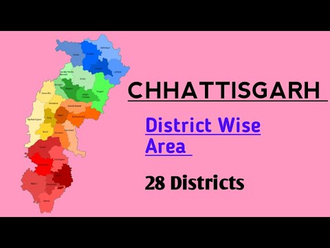 Chhattisgarh District Wise Total Area