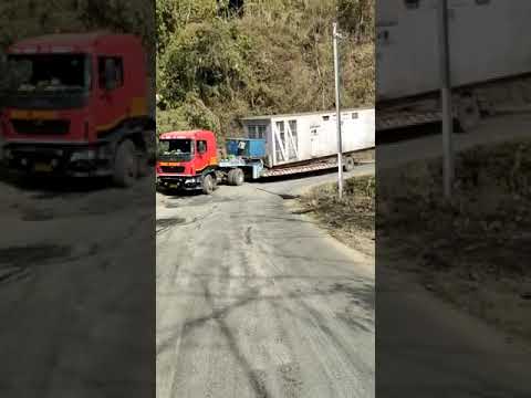 #lowbed #trailer turning #arunachalpradesh
