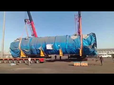 modular hydraulic axel trailer unload
