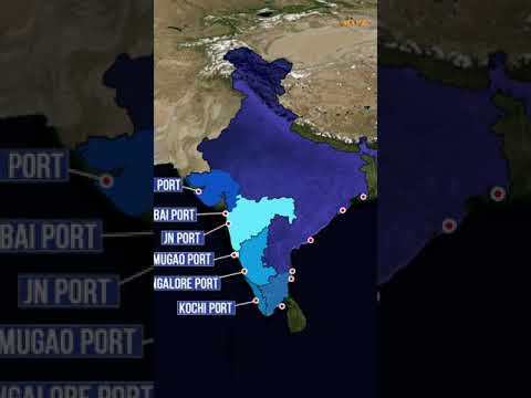 13 Major Ports of India [Mapchic]