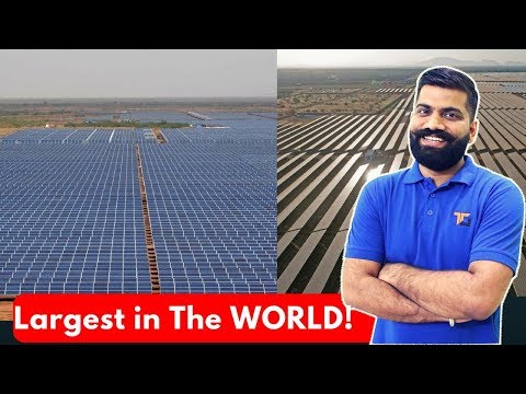 World's Largest Solar Park in India - Shakti Sthala - 2000MW of Solar Power!!