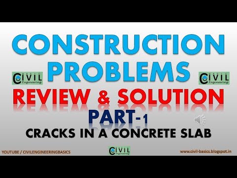 CRACKS IN CONCRETE SLAB || CONSTRUCTION PROBLEM REVIEW AND SOLUTION