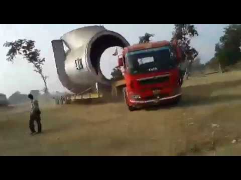 Highted Out of gauge heavy Cargo Nepal transportation service By Lowbed Trailer