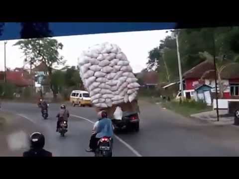 Overloaded Truck Accident In Indonesia