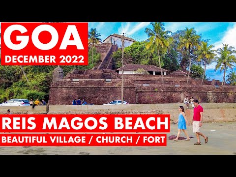 Reis Magos Beach - December 2022 | Must Visit Fort / Church | Goa Vlog | Reis Magos Village |