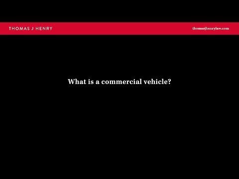 What is a commercial vehicle?