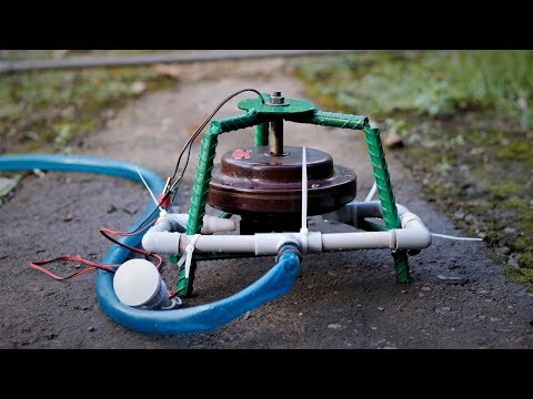 How to Make a Micro Hydro Power Plant from  Ceiling Fan. | DIY |