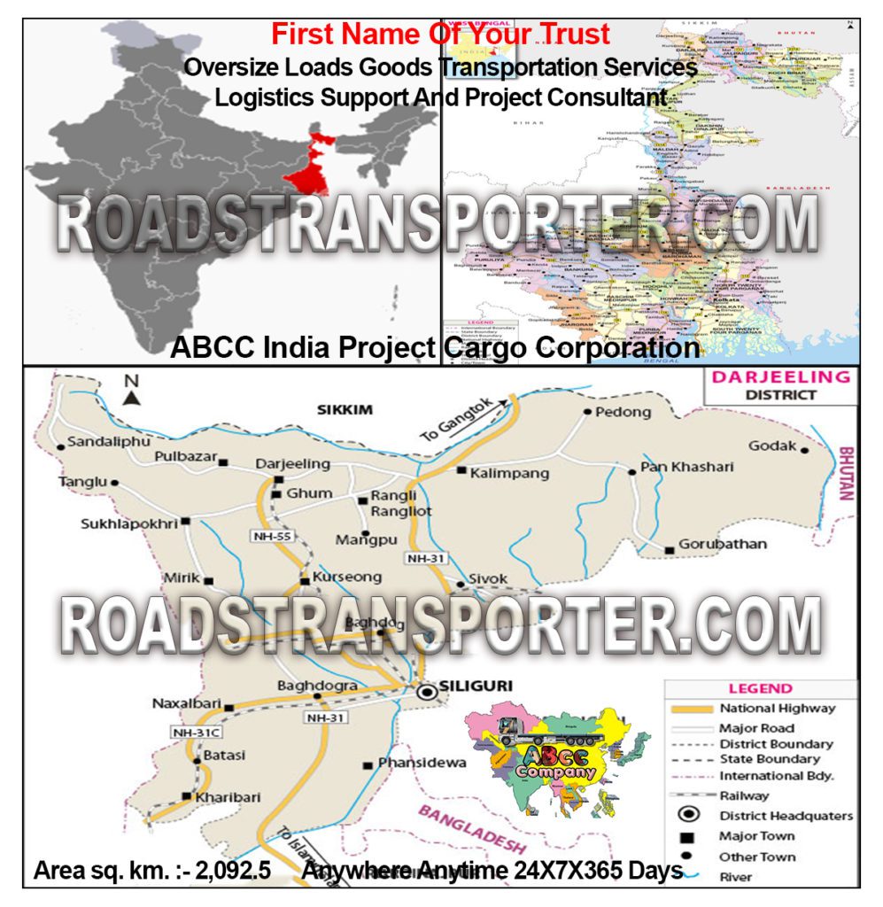 Darjeeling map west bengal