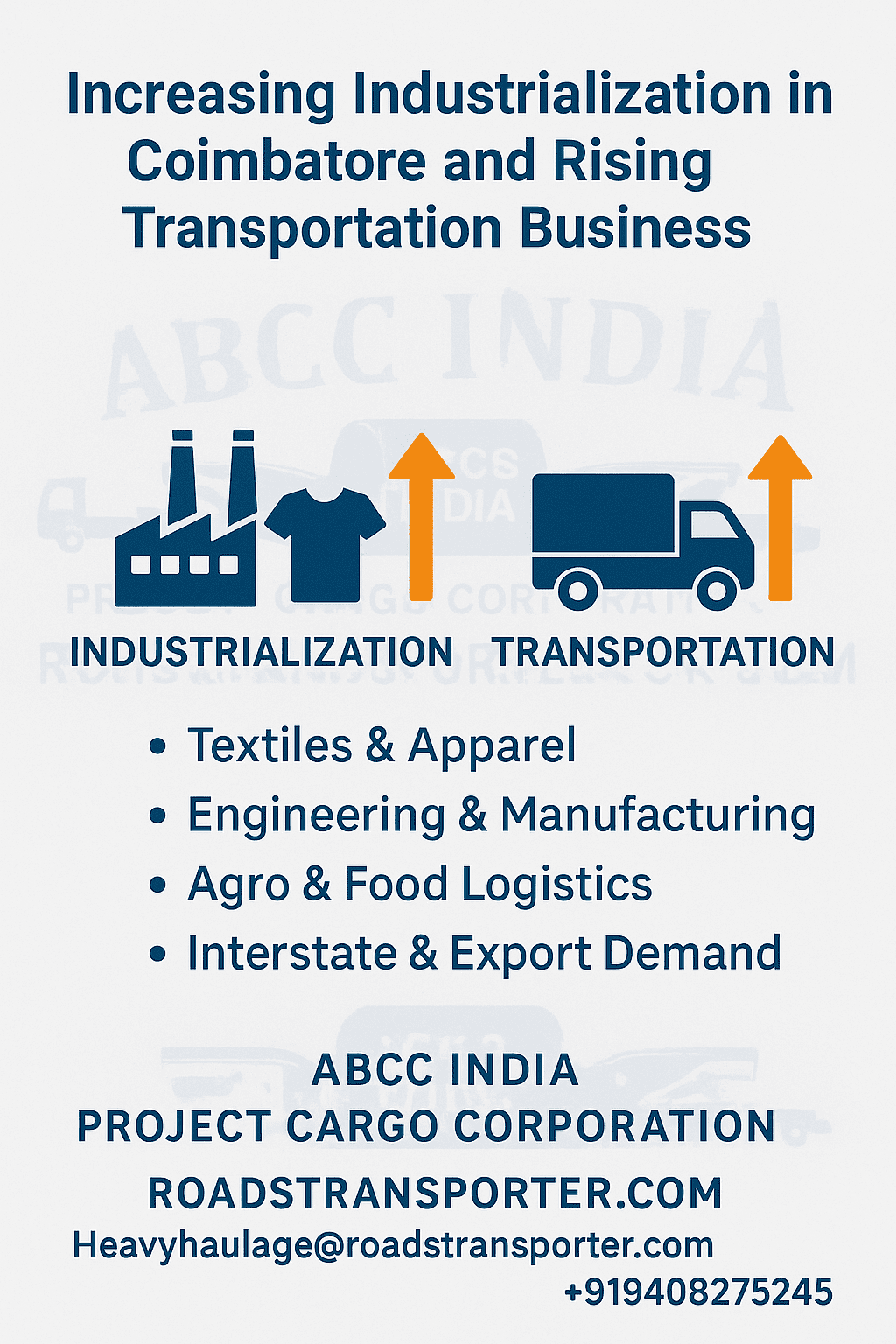 Coimbatore Industrial Logistics & Transport Services | Cargo & Supply Chain 2