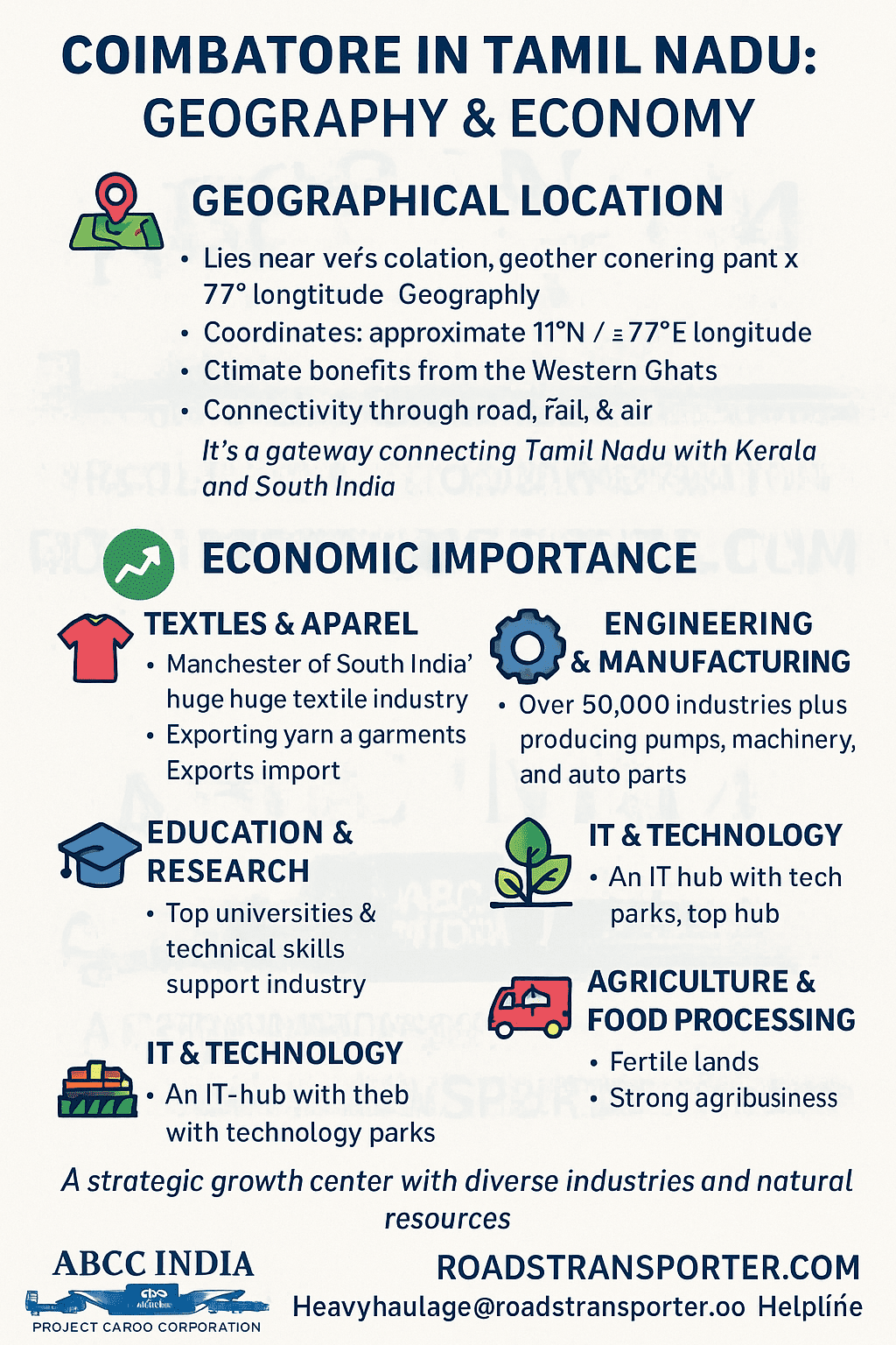 Coimbatore Industrial Logistics & Transport Services | Cargo & Supply Chain 1