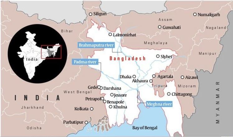 Petrapole-Benapole map for all india indo bangladesh transporters
