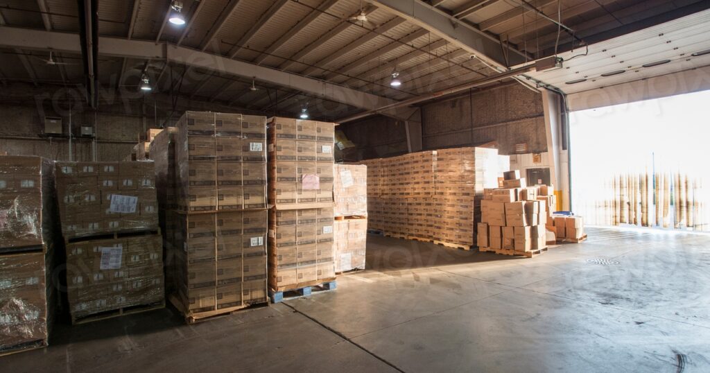Shipment warehouse in action