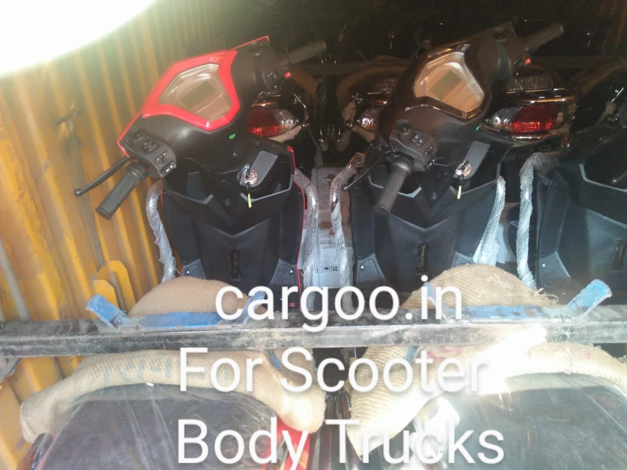 Two wheeler Vehicle Transportation Services with scooter body auto body trucks