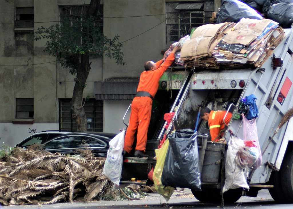 Garbage Truck waste management refuse truck, dustcart, rubbish truck, junk truck, bin wagon, dustbin lorry, bin lorry or bin van elsewhere. Technical names include waste collection vehicle and refuse collection vehicle (RCV)