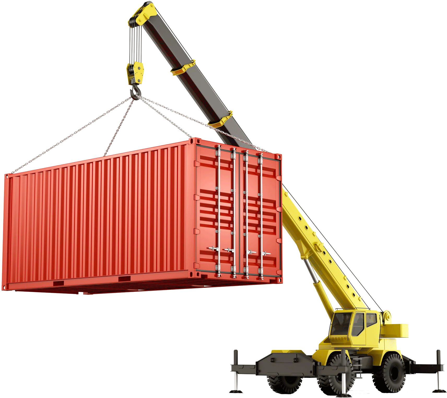 Кран Cargo Crane. Автокран для погрузки контейнеров 20 футов. Погрузка краном. Подъемного крана контейнер.