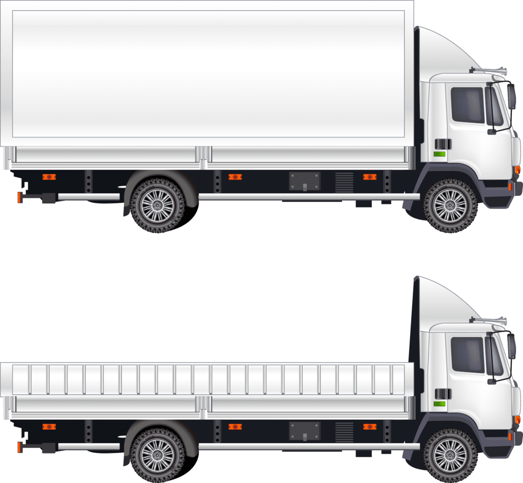 half and full body container trucks