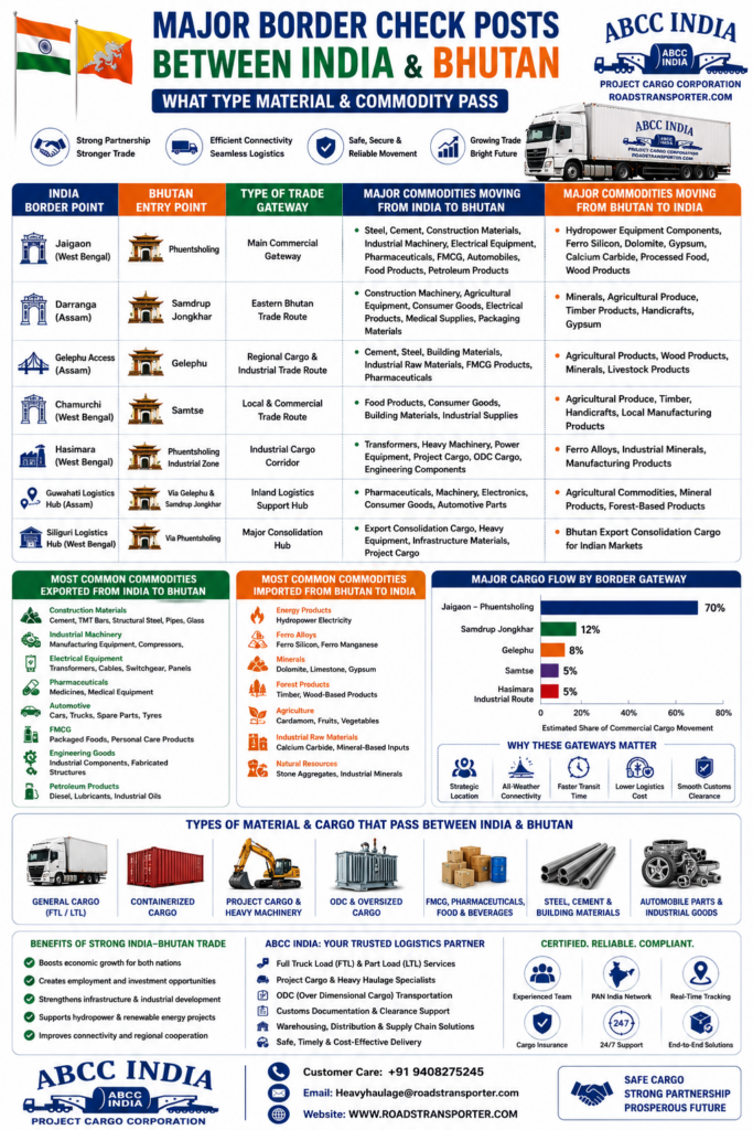 🚀 India to Bhutan Transportation Guide 2026 | Freight, Customs & Logistics 4