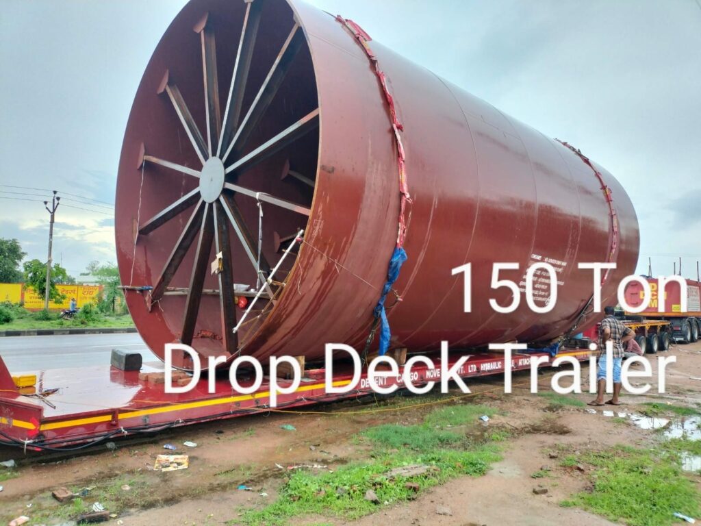Drop Deck Trailer for 150 ton cargo