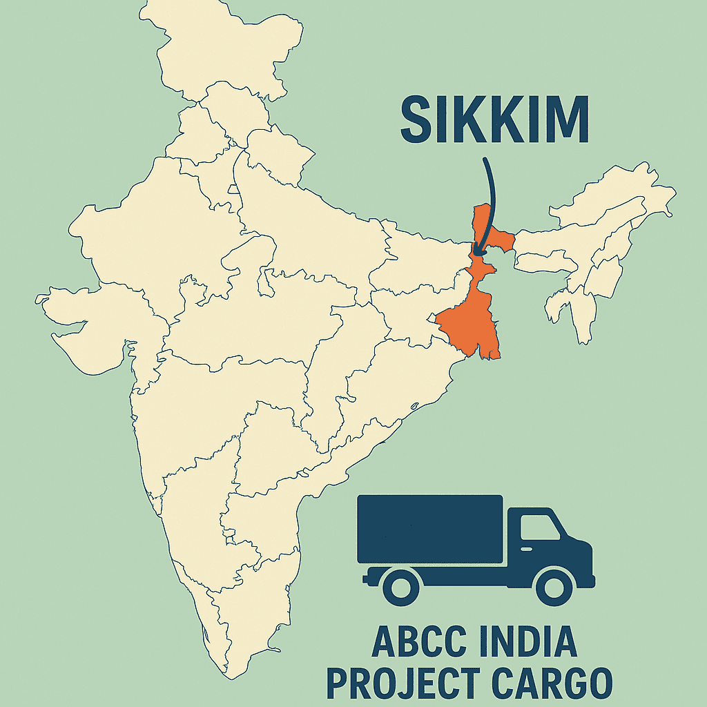 sikkim transport map