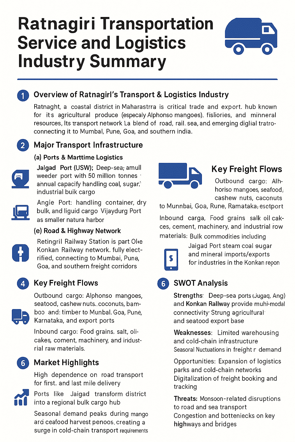 Ratnagiri Transportation Service and Logistics Industry