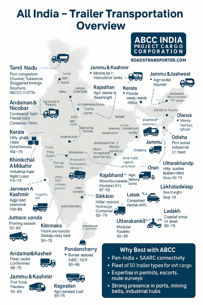 Trailer Transportation Services in India | ODC, Container And Bulk Cargo 2