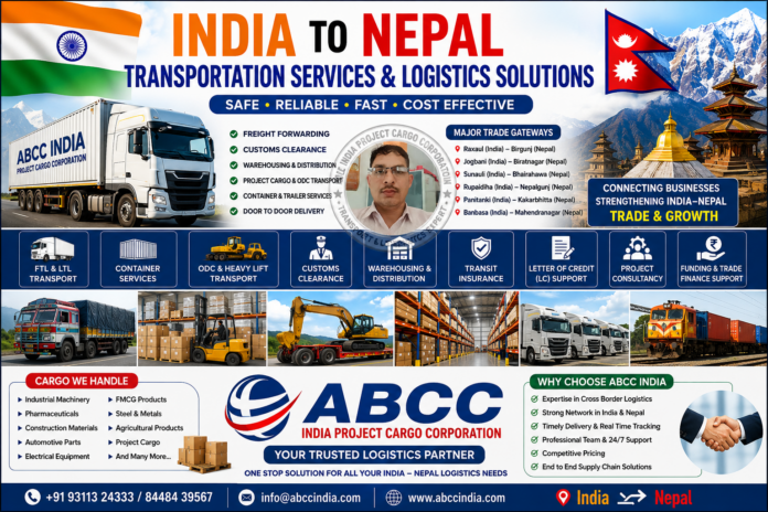India to Nepal Goods Transportation Services India to Nepal Goods Transportation Services