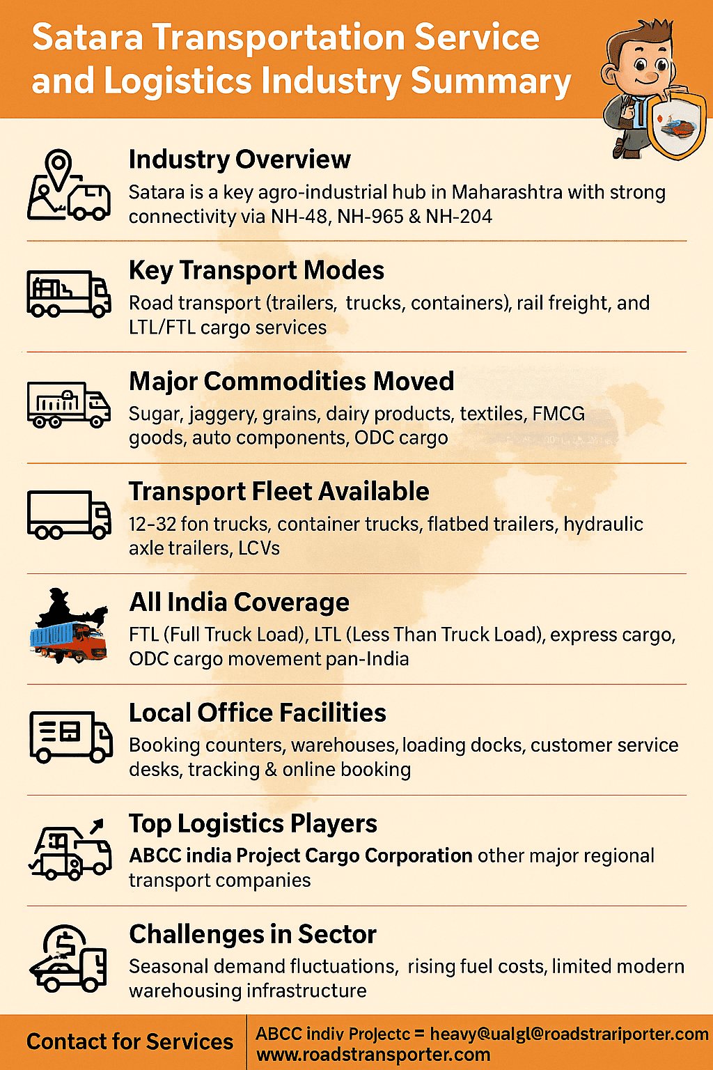 Satara Transportation Service and Logistics Industry Summary