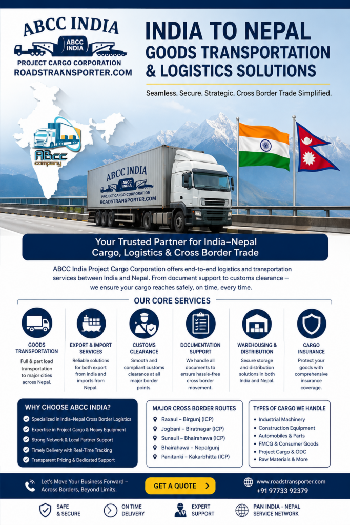 The Future of India to Nepal Transportation Looks Bigger Than Expected 1