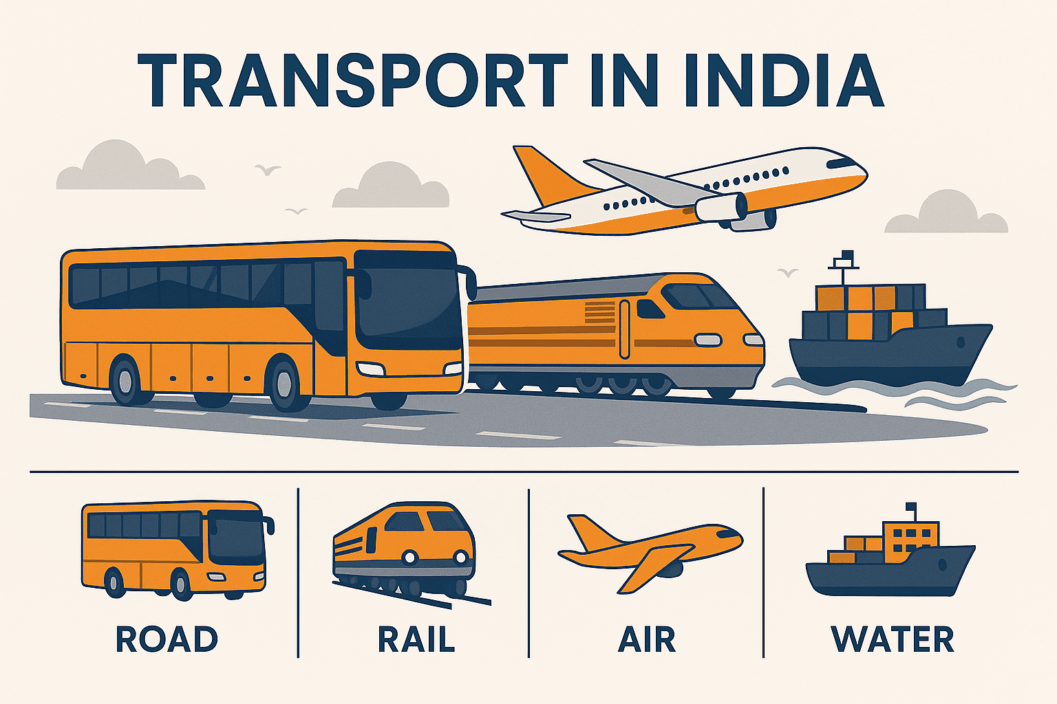 🚛 Transport in India: The Lifeline of National Growth transport in india