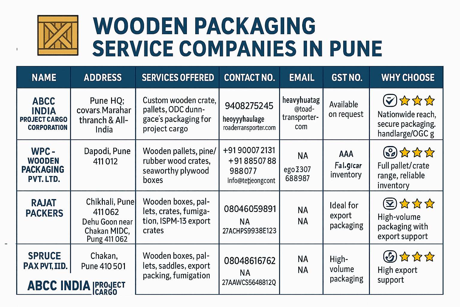Wooden packaging service companies in Pune