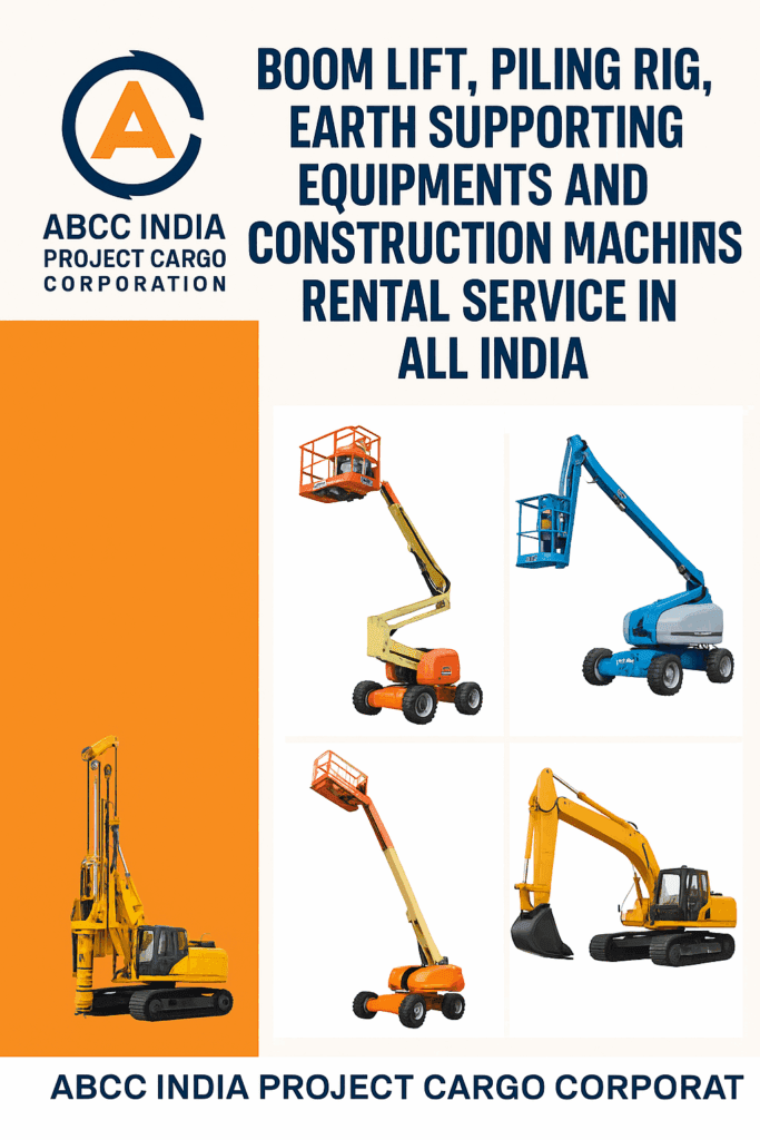 construction machinery rental service
