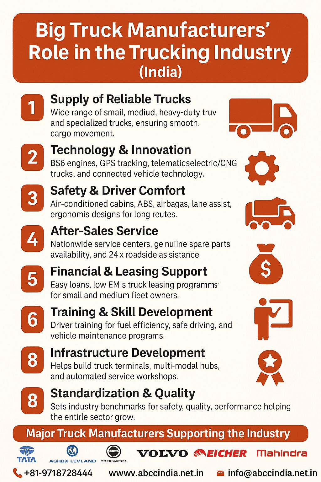 Big Truck Manufacturer Help in Trucking Industry