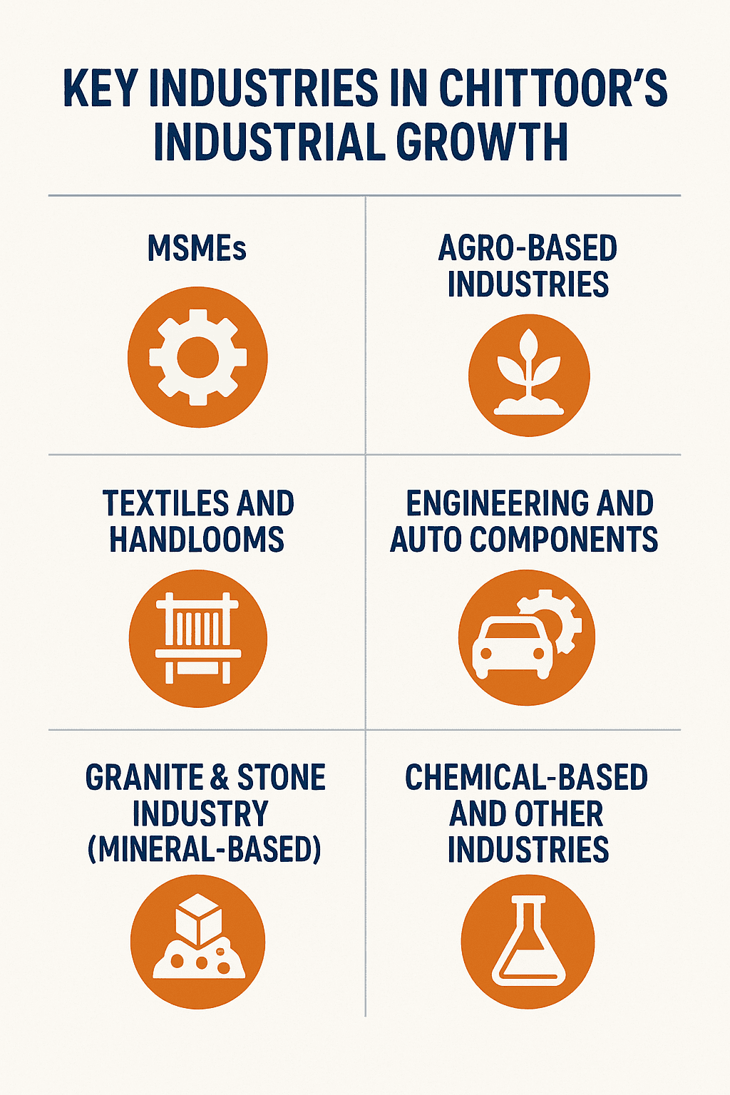 Which are the industries which have contribution in the industrial revolution of Chittoor district