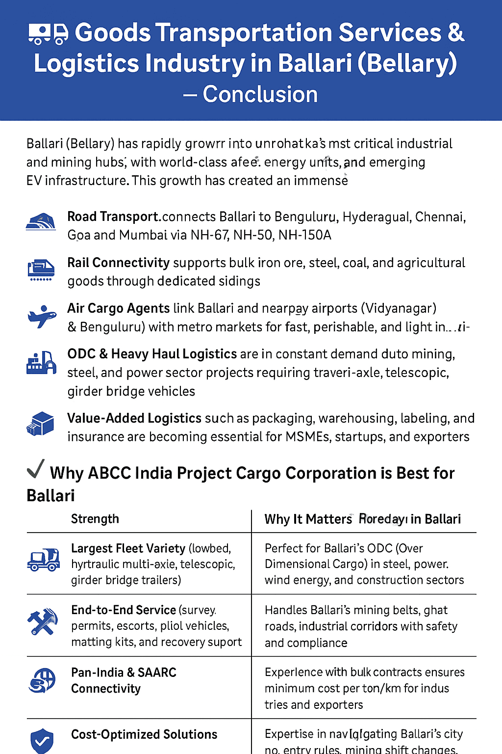 Ballari Transport Made Easy | Steel, Mining And Agro Movers 11