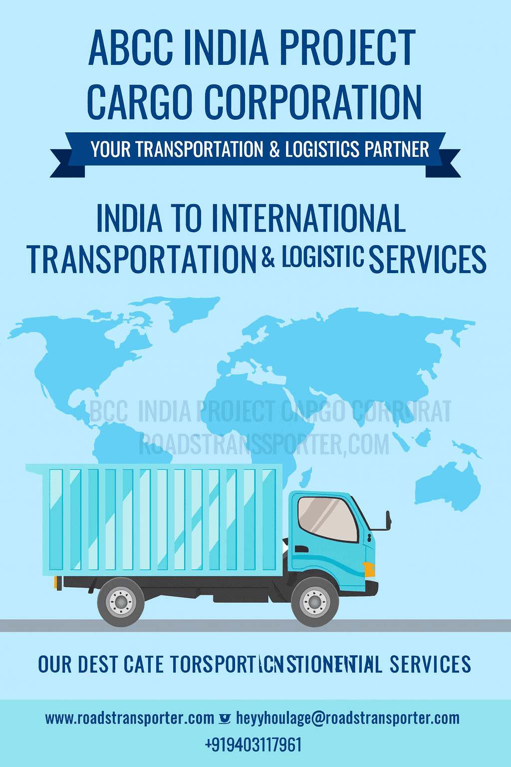 india to international transport services