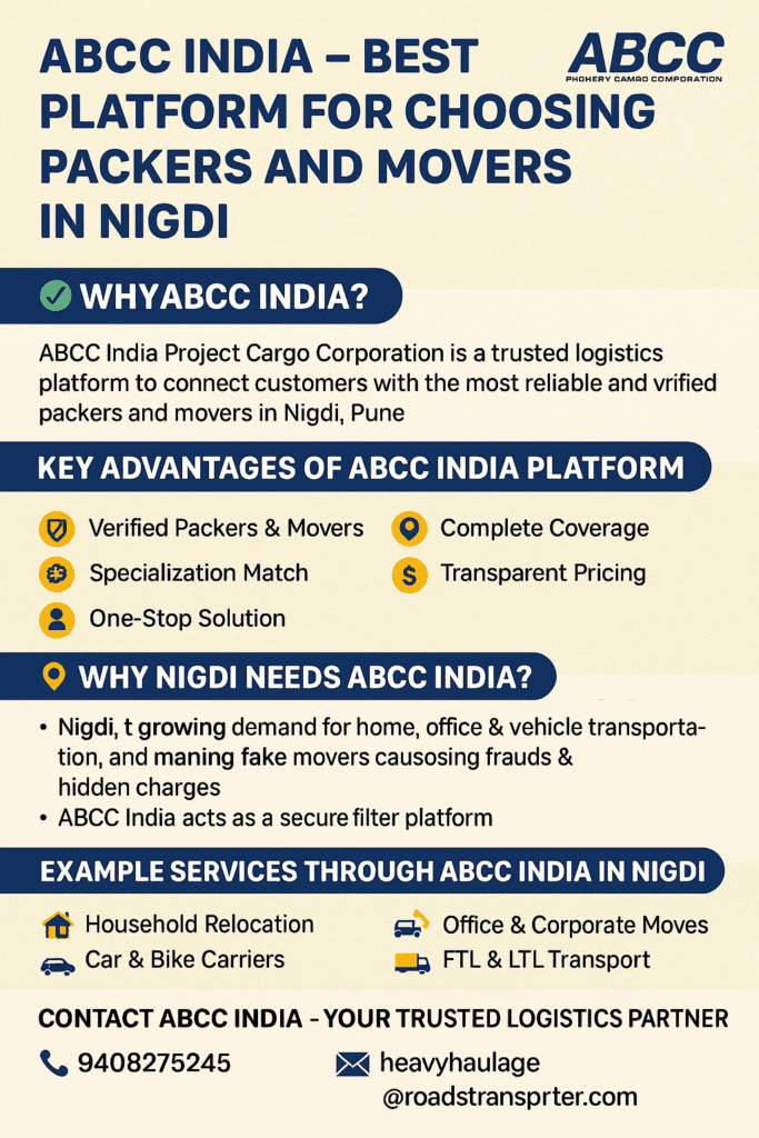 packers and movers nigdi