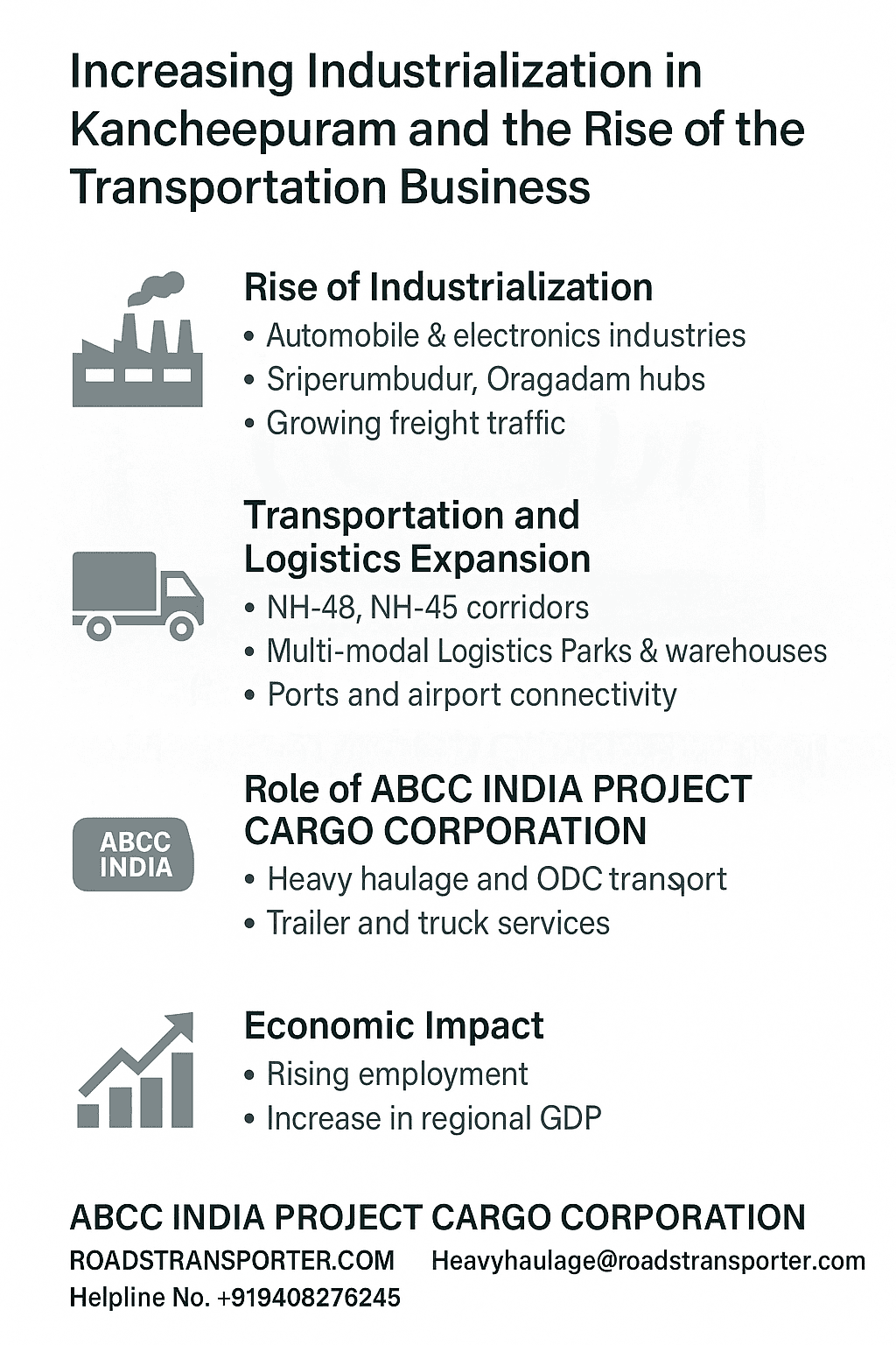 Increasing Industrialization in Kancheepuram and the Rise of the Transportation Business