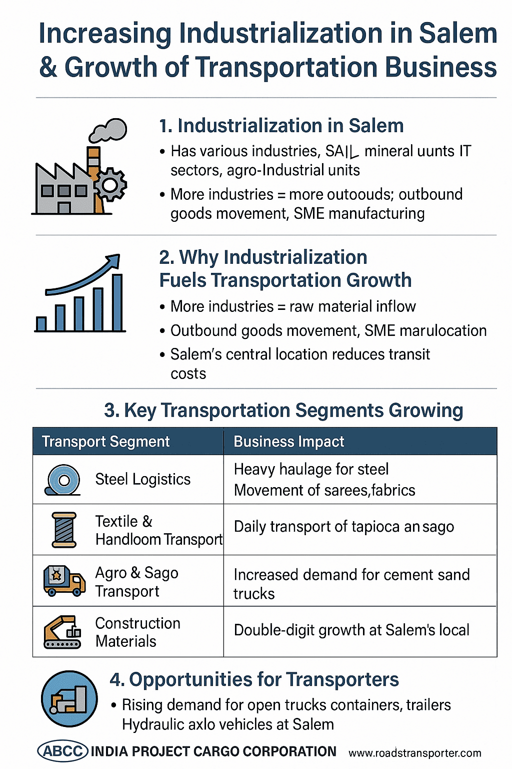 Salem Industrial Transport Services | Steel, Mining, Agro And Textile Logistics Hub 2