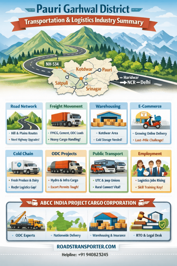 Pauri Garhwal Truck Transport & Logistics Services – ABCC 17