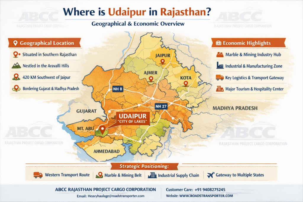 Top Transport Company in Udaipur for Industrial & Household Shifting 1