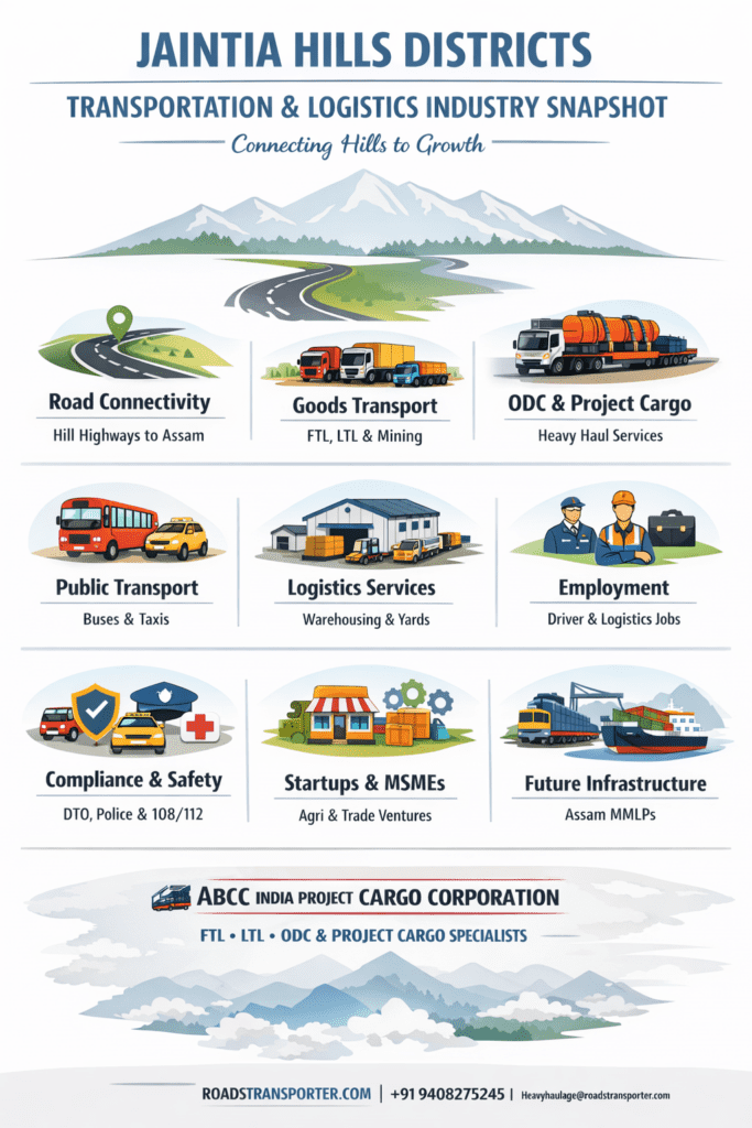 JAINTIA HILLS DISTRICTS transportation