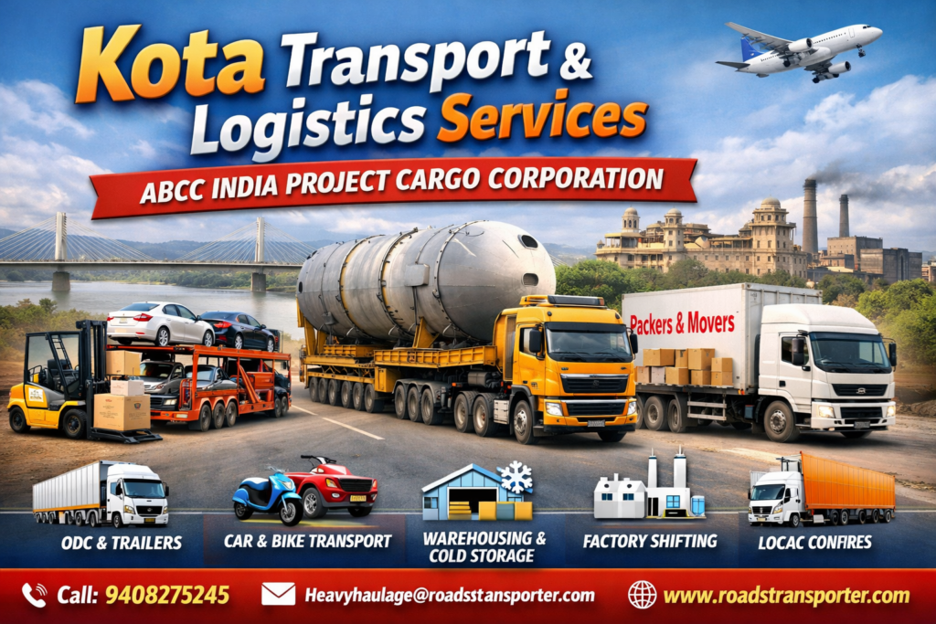 Kota to All India Freight & Project Cargo Transport 19