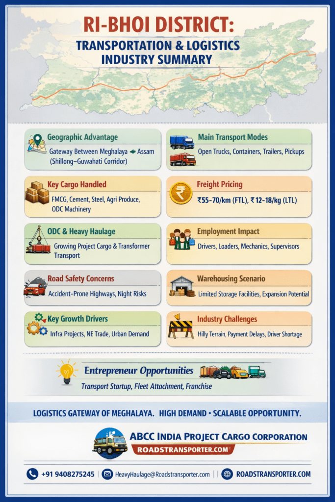RI-BHOI Districts – Transportation Services & Logistics Industry Summary