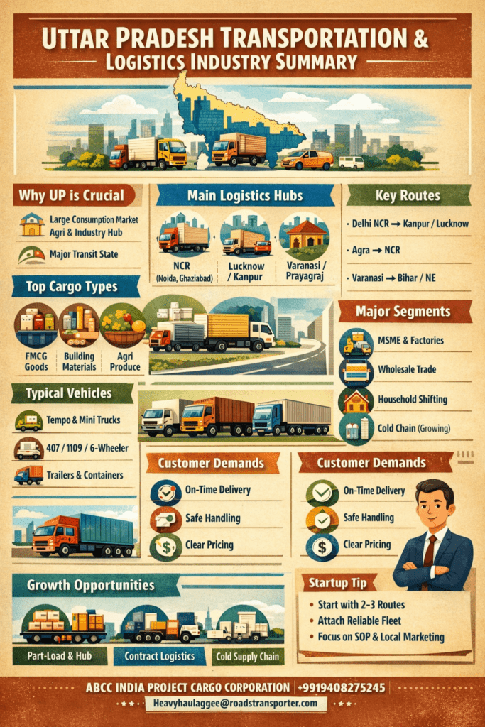 🚚 UP Transport Services – Industrial & Commercial Logistics 20